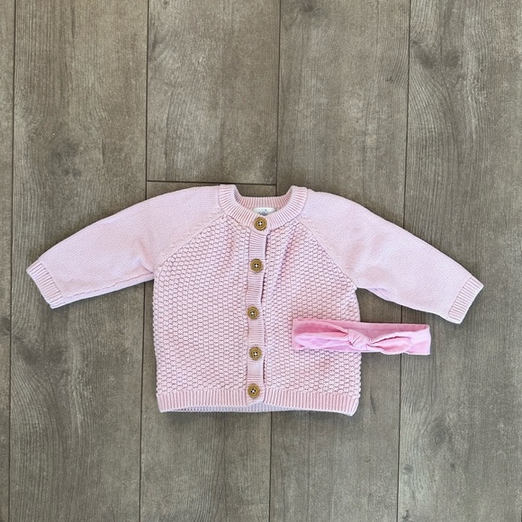 Baby girl sweater and bow set 
Cloud island 3-6 m - Picture 6 of 8